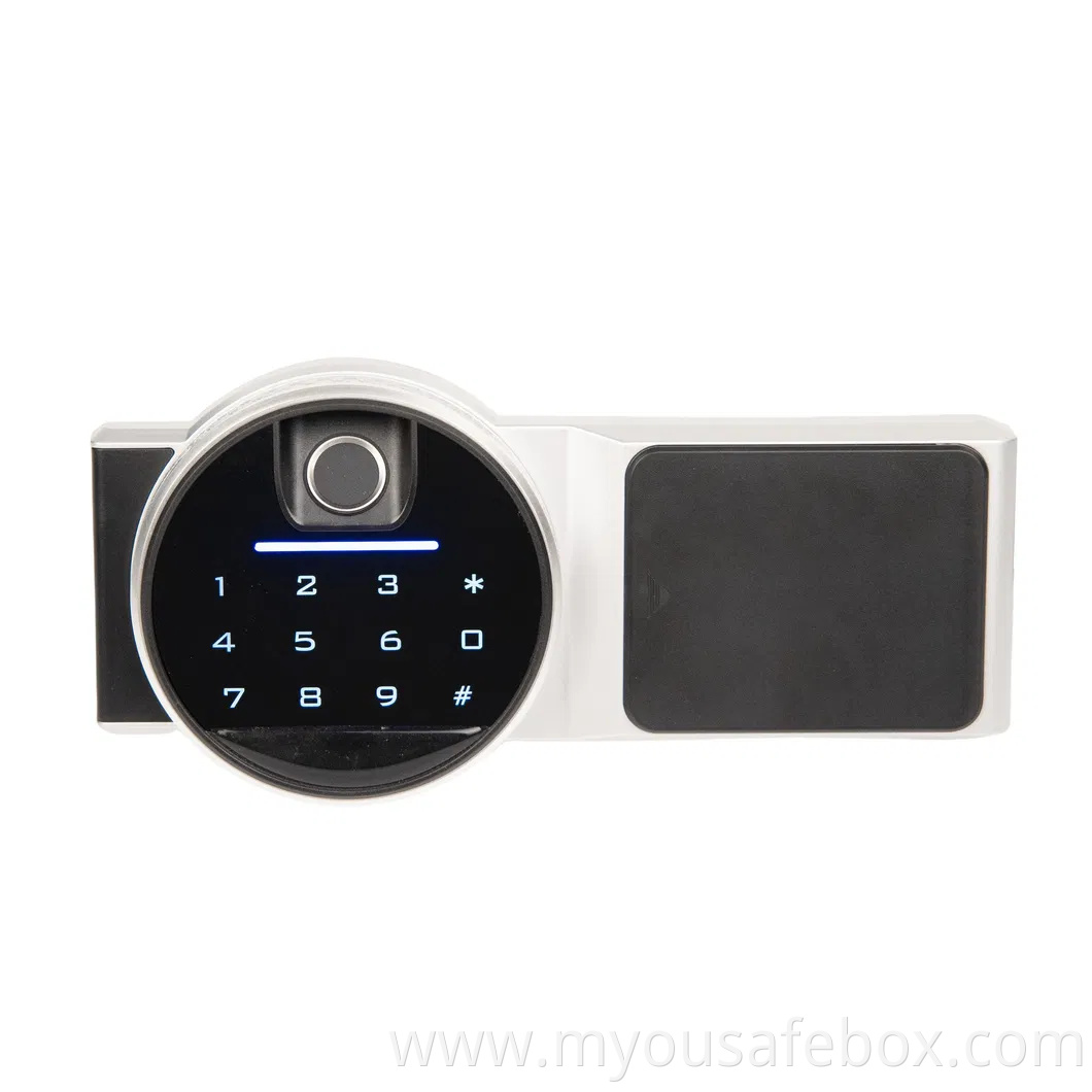 Electronic Lock for Fireproof Safe with Fingerprint Touch and External Power Supply